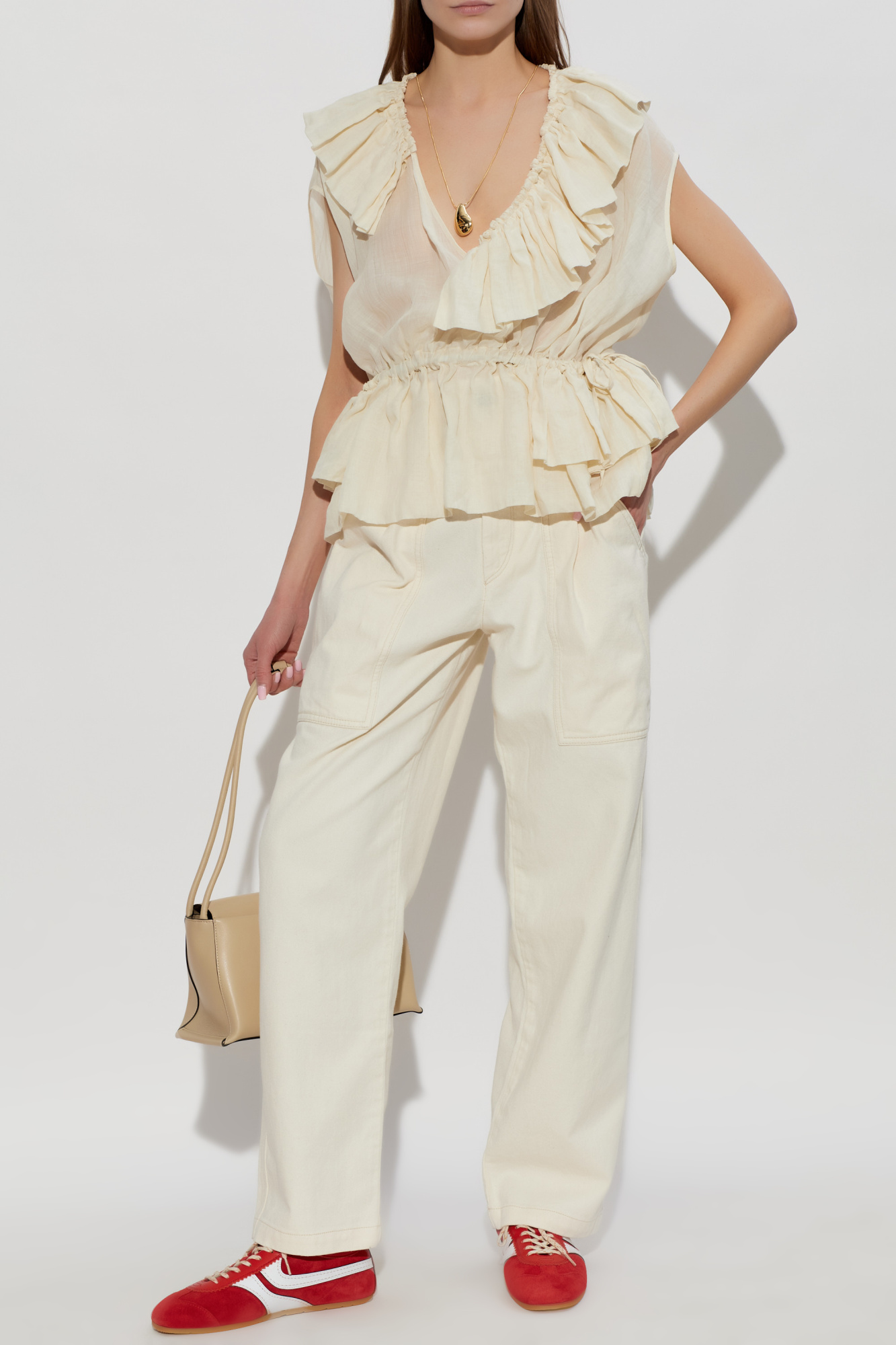 Cream Top 'Cally' Dries Van Noten - Vitkac AS